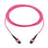 dd70f99ef1f8b0675ca3ca469cfe9427 Tripp Lite series 100G Multimode 50/125 OM4 Fiber Optic Cable (12F MTP/MPO-PC F/F), OFNP, Magenta, 5 m (16.4 ft.), TAA