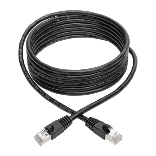 dd7333f6626831195701e0393ad67c22 Tripp Lite series Cat6a 10G Snagless Shielded STP Ethernet Cable (RJ45 M/M), PoE, Black, 10 ft. (3.05 m)