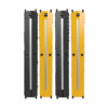 dd76dfba584be39105db0b01f981df8a Tripp Lite series High-Capacity Vertical Cable Manager - Deep Double Finger Duct with Cover, Double Sided, 6 in. Wide, Yellow/Black, 7 ft. (2.2 m)