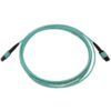 Tripp Lite series 40/100/400G Multimode 50/125 OM3 Fiber Optic Cable (12F MTP/MPO-PC F/F), LSZH, Aqua, 3 m (9.8 ft.)