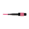 dd86aac4c3ee322747af3ea9d1e91697 Tripp Lite series 100G Multimode 50/125 OM4 Fiber Optic Cable (12F MTP/MPO-PC F/F), OFNP, Magenta, 5 m (16.4 ft.), TAA