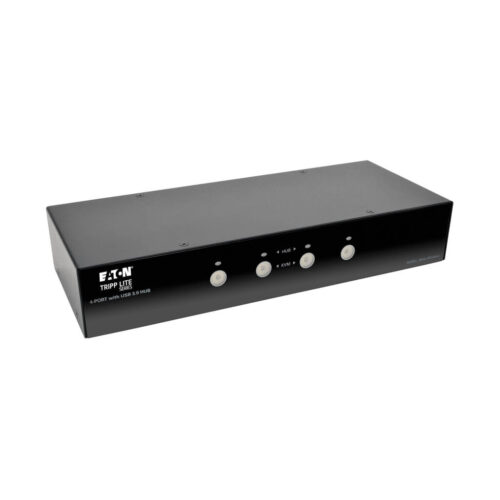 Tripp Lite series 4-Port DisplayPort KVM Switch with Audio, Cables and USB 3.0 SuperSpeed Hub