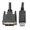 Tripp Lite series DisplayPort to DVI Adapter Cable (DP with Latches to DVI-D Single Link M/M), 15 ft. (4.6 m)
