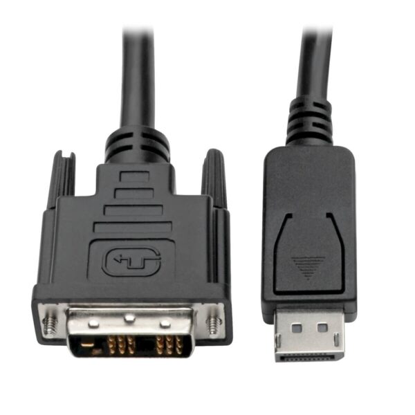 Tripp Lite series DisplayPort to DVI Adapter Cable (DP with Latches to DVI-D Single Link M/M), 15 ft. (4.6 m)