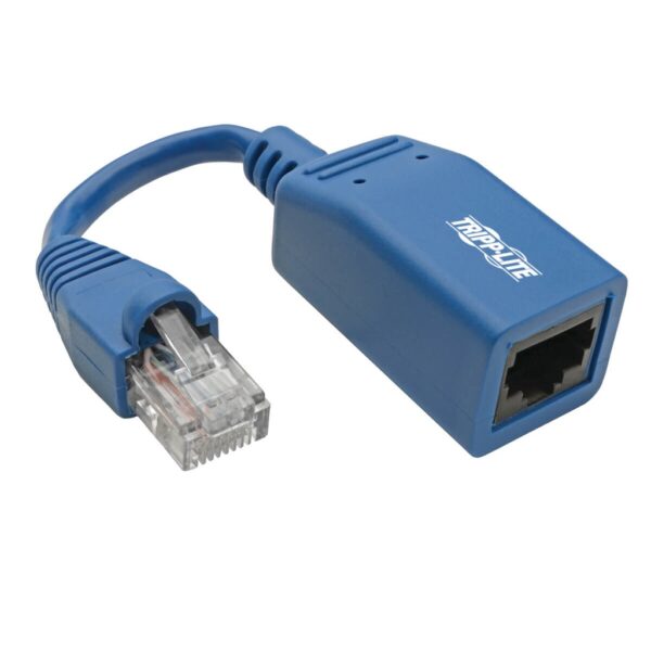 Tripp Lite series Cisco Console Rollover Cable Adapter (RJ45 M/F) - Blue, 5 in.
