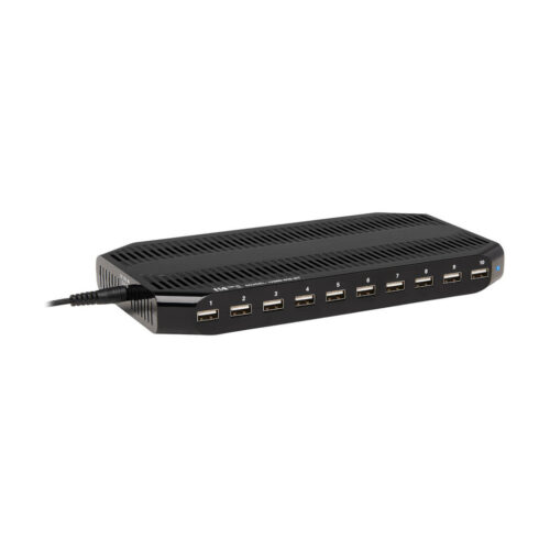 Tripp Lite series 10-Port USB Charging Station with Adjustable Storage, 12V 8A (96W) USB Charger Output