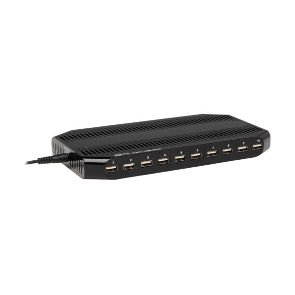 de0dac252ee2960f7ab704710bd11027 Tripp Lite series 10-Port USB Charging Station with Adjustable Storage, 12V 8A (96W) USB Charger Output