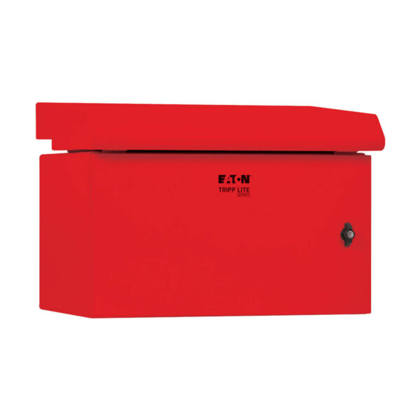 Tripp Lite series SmartRack Industrial Enclosure - NEMA 3R, Wall Mount, Metal, Locking, Fan With Thermal Switch, 16.5 in. Depth, 6U, Red
