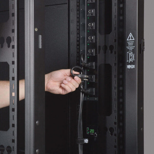 Tripp Lite series 42U Server Rack, Euro-Series - Expandable Cabinet, Standard Depth, Side Panels Not Included