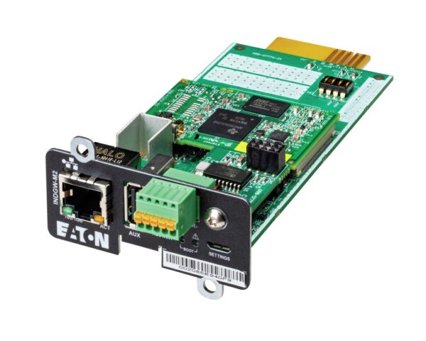 Eaton Cybersecure Gigabit Industrial Gateway Card for UPS and PDU, UL 2900-1 and IEC 62443-4-2 Certified