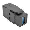 df2a9737a6c93261474b5f8fe78d2eca Tripp Lite series USB 3.0 All-in-One Keystone/Panel Mount Coupler (F/F), Black, TAA