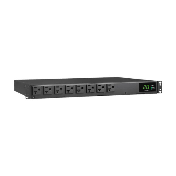 Tripp Lite series 1.92kW 120V Single-Phase ATS/Local Metered PDU - 16 5-15/20R Outlets, Dual L5-20P/5-20P Inputs, 12 ft. Cords, 1U, TAA
