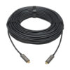 df6d41db3b022494fd1cdffd3acd1696 Tripp Lite series USB-C to USB-C Plenum-Rated Fiber Active Optical Cable (AOC) - 4K 60 Hz, HDR, 4:4:4, M/M, Black, 30 m (98 ft.), Video-Only