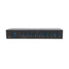 Tripp Lite series 10-Port Industrial-Grade USB 3.x (5Gbps) Hub - 20 kV ESD Immunity, Metal Housing, Mountable