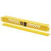 Tripp Lite series Horizontal Cable Manager - Finger Duct with Cover, Yellow, 1U