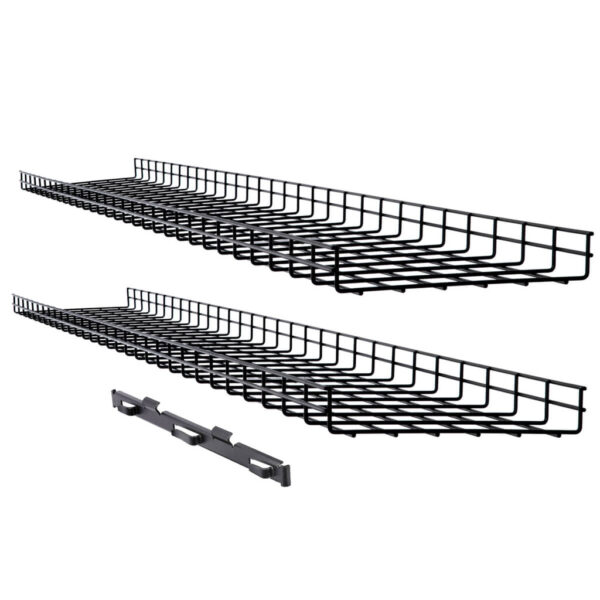 Tripp Lite series Wire Mesh Cable Tray - 300 x 50 x 1500 mm (12 in. x 2 in. x 5 ft.), 2-Pack