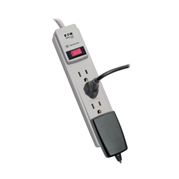 Tripp Lite series Protect It! 4-Outlet Home Computer Surge Protector Strip, 4 ft. (1.22 m) Cord, 500 Joules
