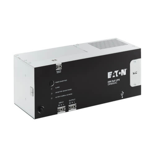 Product Image: DIN850AC Eaton 850VA 510W 120V AC DIN Rail Industrial UPS - Hardwire Input/Output