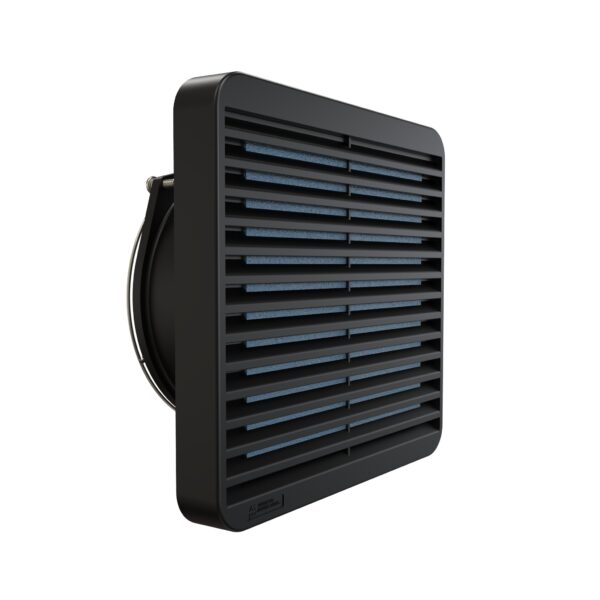 Hammond Fan & Filter Kit, 150mm, Black