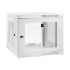 Tripp Lite series SmartRack 9U Low-Profile Switch-Depth-Plus Wall-Mount Mini Rack Enclosure, White