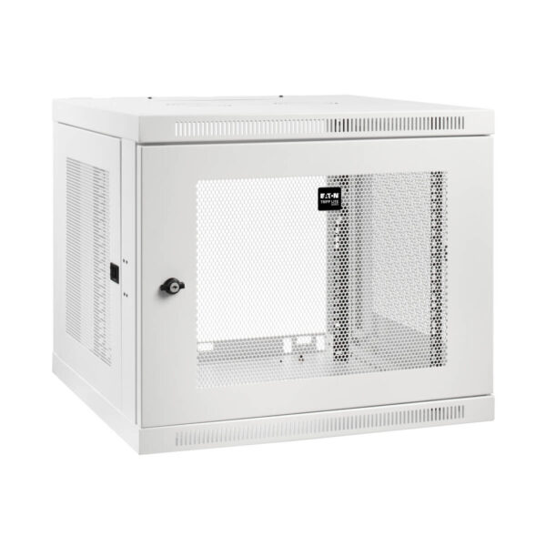 Tripp Lite series SmartRack 9U Low-Profile Switch-Depth-Plus Wall-Mount Mini Rack Enclosure, White