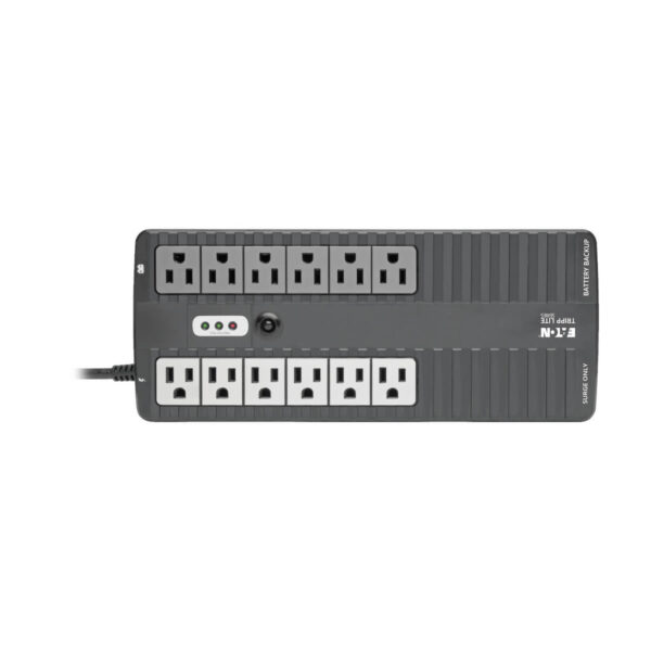 Tripp Lite series 750VA 450W Standby UPS - 12 NEMA 5-15R Outlets, 120V, 50/60 Hz, USB, 5-15P Plug, Desktop / Wall Mount