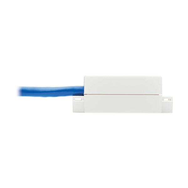 e06b2bc48f7babce6eaf3687bb46daab Tripp Lite series Cat6a Keystone Jack Cable Assembly - Shielded, PoE+, RJ45 M/F, 18-in. (45.72 cm), Blue, TAA