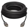 e07beb4c065aa10dae7b07d025c65713-3 Tripp Lite series DisplayPort Active Optical Cable (AOC), 8K 60 Hz (M/M), CL3 Rated, Latching Connectors, Black, 20 m (65 ft.)