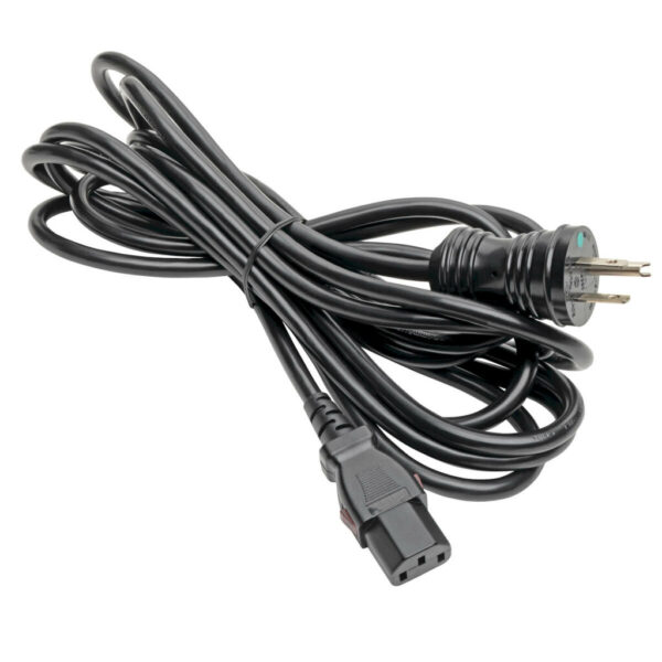 Tripp Lite series Hospital-Grade Power Cord, NEMA 5-15P to Locking IEC C13 - Green Dot, 10A, 125V, 18 AWG, 15 ft. (4.57 m), Black