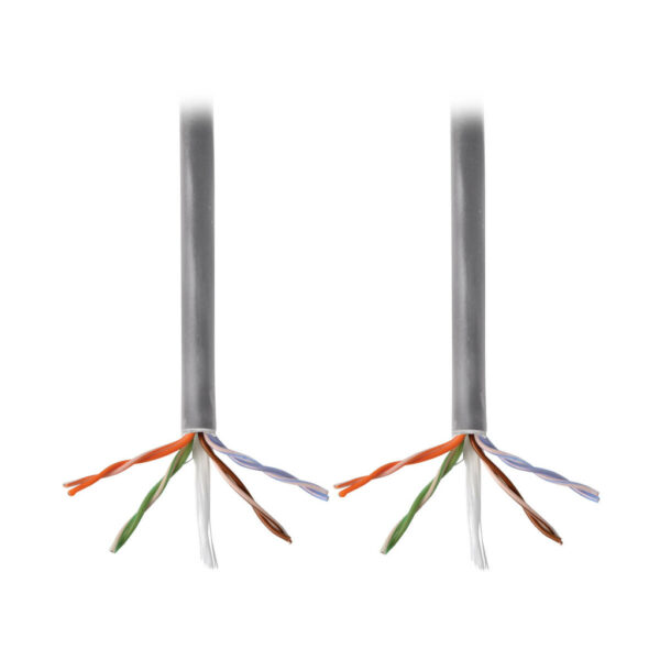 e09a65a1eb161ad5ea615af586d2e271 Tripp Lite series Cat5e 350 MHz Solid Core Plenum-Rated (UTP) PVC Bulk Ethernet Cable - Gray, 1000 ft. (304.8 m)