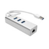 Tripp Lite series USB to Gigabit Ethernet NIC Network Adapter with 3 Port USB 3.x (5Gbps) Hub