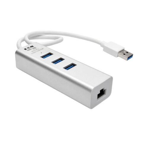 Tripp Lite series USB to Gigabit Ethernet NIC Network Adapter with 3 Port USB 3.x (5Gbps) Hub