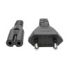 Tripp Lite series European Computer Power Cord, C7 to Schuko, 2.5A, 250V, 18 AWG, 6 ft. (1.83 m), Black
