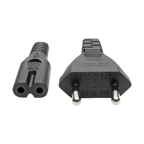 Tripp Lite series European Computer Power Cord, C7 to Schuko, 2.5A, 250V, 18 AWG, 6 ft. (1.83 m), Black