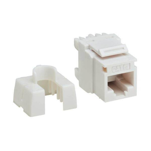 Tripp Lite series Cat6a Keystone Jacks, 25 Pack - 4PPoE Compliant, 110/Krone, 568A/B, RJ45 Ethernet, White, TAA