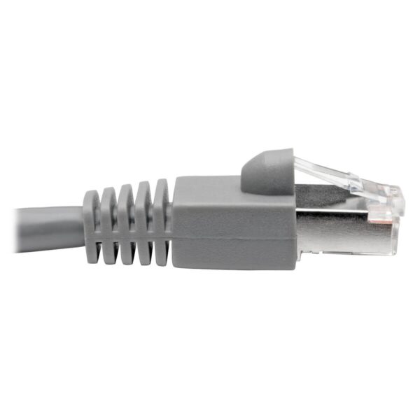 Tripp Lite series Cat6a 10G Snagless Shielded STP Ethernet Cable (RJ45 M/M), PoE, Gray, 6 ft. (1.83 m)
