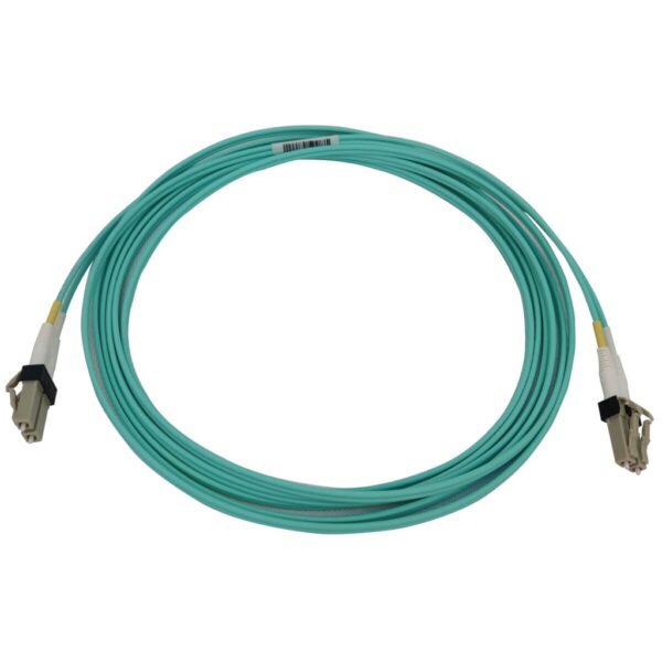 e10cb71bfcc1185aefc1b4c5524ea76f Tripp Lite series 400G Multimode 50/125 OM3 Switchable Fiber Optic Cable (Duplex LC-PC M/M), LSZH, Aqua, 3 m (9.8 ft.)