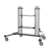 Tripp Lite series Safe-IT Heavy-Duty Rolling TV Cart with Height-Adjusting Crank Handle for 60 to 100-inch Displays