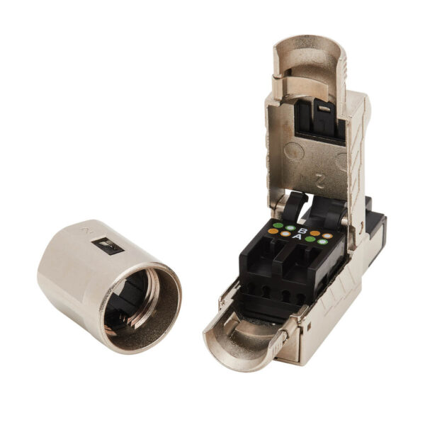 Tripp Lite series Cat6a RJ45 Plug - MPTL, Shielded, 100W High-Power PoE & PoE++, Zinc Die-Cast, Black, TAA