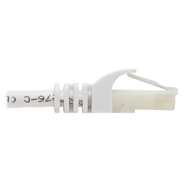 Tripp Lite series Safe-IT Cat6a 10G Snagless Antibacterial UTP Ethernet Cable (RJ45 M/M), PoE, White, 3 ft. (0.91 m), TAA