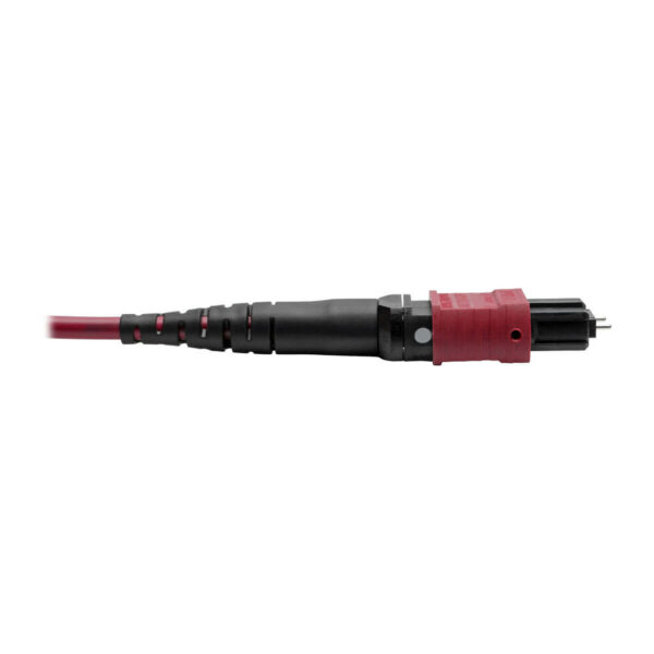 Tripp Lite series MTP/MPO Parallel Optics Base-8 Migration Fiber Adapter, Polarity C to B, 12 Fiber, 40GB/100GB, OM4 M/F, Magenta, 8 in.