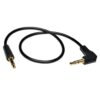 Tripp Lite series 3.5mm Mini Stereo Audio Cable with one Right-Angle plug (M/M), 1 ft. (0.31 m)