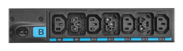 Eaton Universal-Input Managed PDU G4, 208V and 415/240V, 42 Outlets, Input Cable Sold Separately, End-Entry Input, 72-Inch 0U Vertical
