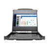 Tripp Lite series NetDirector 8-Port 1U Rack-Mount Console HDMI KVM Switch with 17 in. LCD and IP Remote Access, Dual Rail, TAA