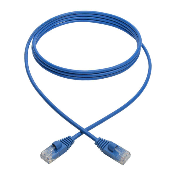 Tripp Lite series Cat6a 10G Snagless Molded Slim UTP Ethernet Cable (RJ45 M/M), Blue, 6 ft. (1.83 m)