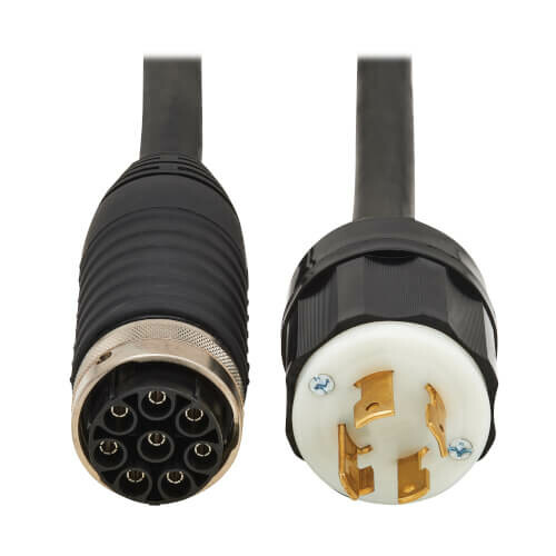 Eaton Power Cord for Select Eaton Universal PDUs - 8600VA 208V Delta 3-Phase, L15-30P Input, 30A, 10 ft. (3.05 m) - CBL365-10