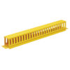 Tripp Lite series Horizontal Cable Manager - Finger Duct with Cover, Yellow, 1U