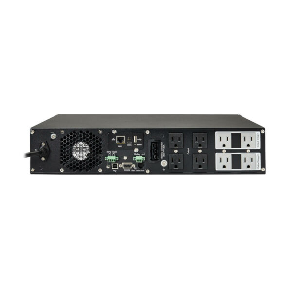 Tripp Lite series SmartOnline 750VA 675W 120V Double-Conversion UPS - 8 Outlets, Extended Run, Network Card Included, LCD, USB, DB9, 2U Rack/Tower