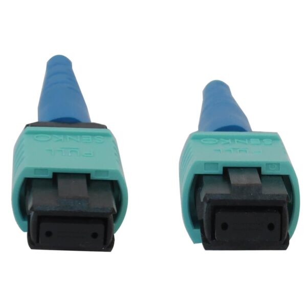 e27ccc4c5596ba8369d956e9bd4610e8-6 Tripp Lite series 40/100/400G Multimode 50/125 OM3 Fiber Optic Cable (24F MTP/MPO-PC F/F), LSZH, Aqua, 15 m (49.2 ft.)