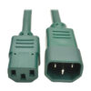 e288009803ed0bf1169b5aa30b229c1f Tripp Lite series Heavy-Duty PDU Power Cord, C13 to C14 - 15A, 250V, 14 AWG, 2 ft. (0.61 m), Green